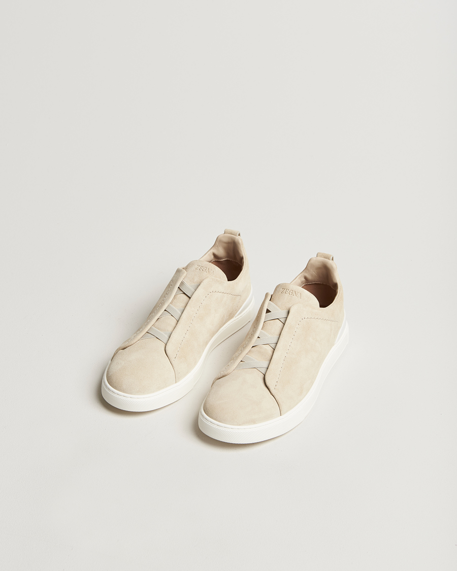 Herren | Zegna Triple Stitch Sneakers Butter Suede | Zegna | Triple Stitch Sneakers Butter Suede