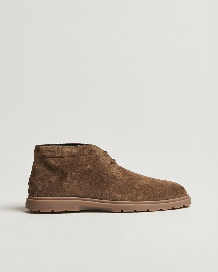 Herren | Tod's Polacco Chukka Boots Olive Suede | Tod's | Polacco Chukka Boots Olive Suede