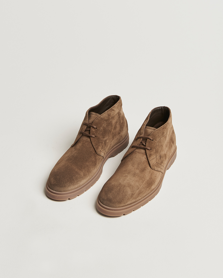 Herren | Tod's Polacco Chukka Boots Olive Suede | Tod's | Polacco Chukka Boots Olive Suede