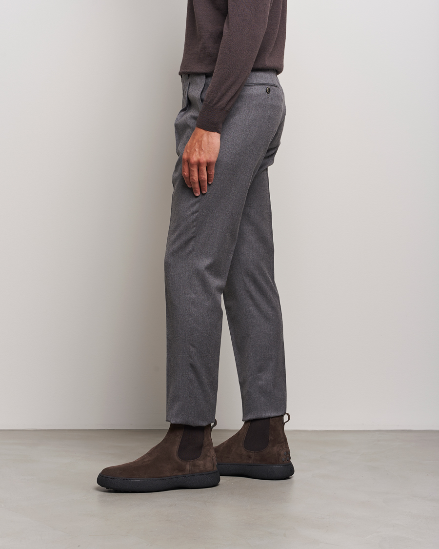 Herren | Tod's Gommino Chelsea Boots Dark Brown Suede | Tod's | Gommino Chelsea Boots Dark Brown Suede