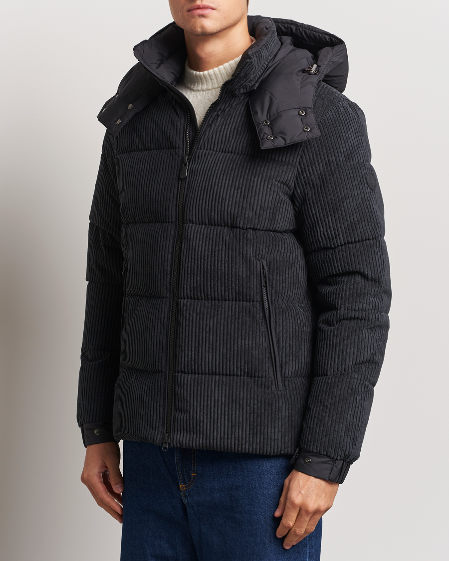 Herren | Jacken | Save The Duck | Albus Cord Padded Puffer Jacket Black