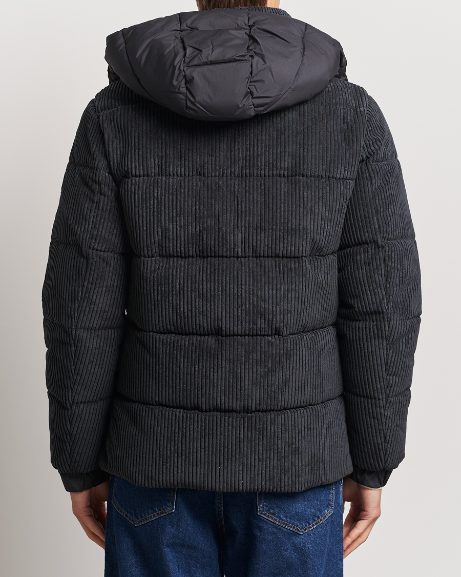 Herren | Jacken | Save The Duck | Albus Cord Padded Puffer Jacket Black