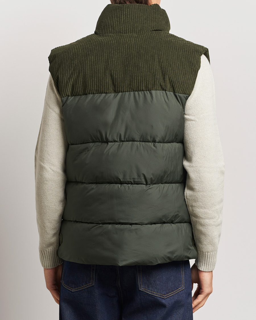 Herren | Jacken | Save The Duck | Euriops Cord Padded Vest Land Green