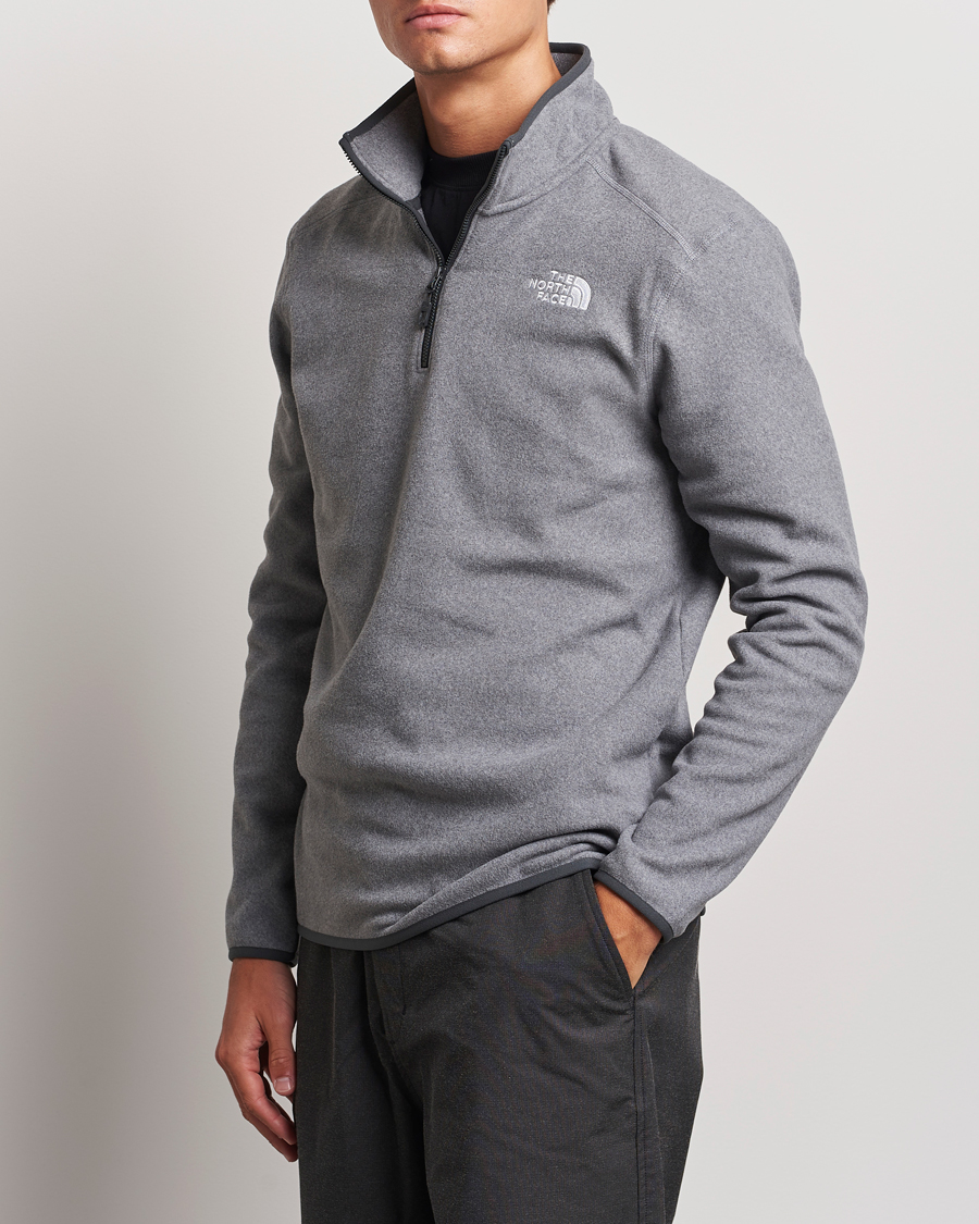 Herren | Pullover | The North Face | 100 Glacier Fleece 1/4 Zip Grey Heather