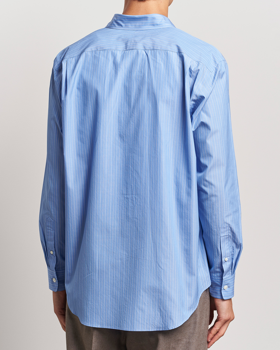 Herren | Hemden | Auralee | Suvin Cloth Striped Shirt Sax Blue