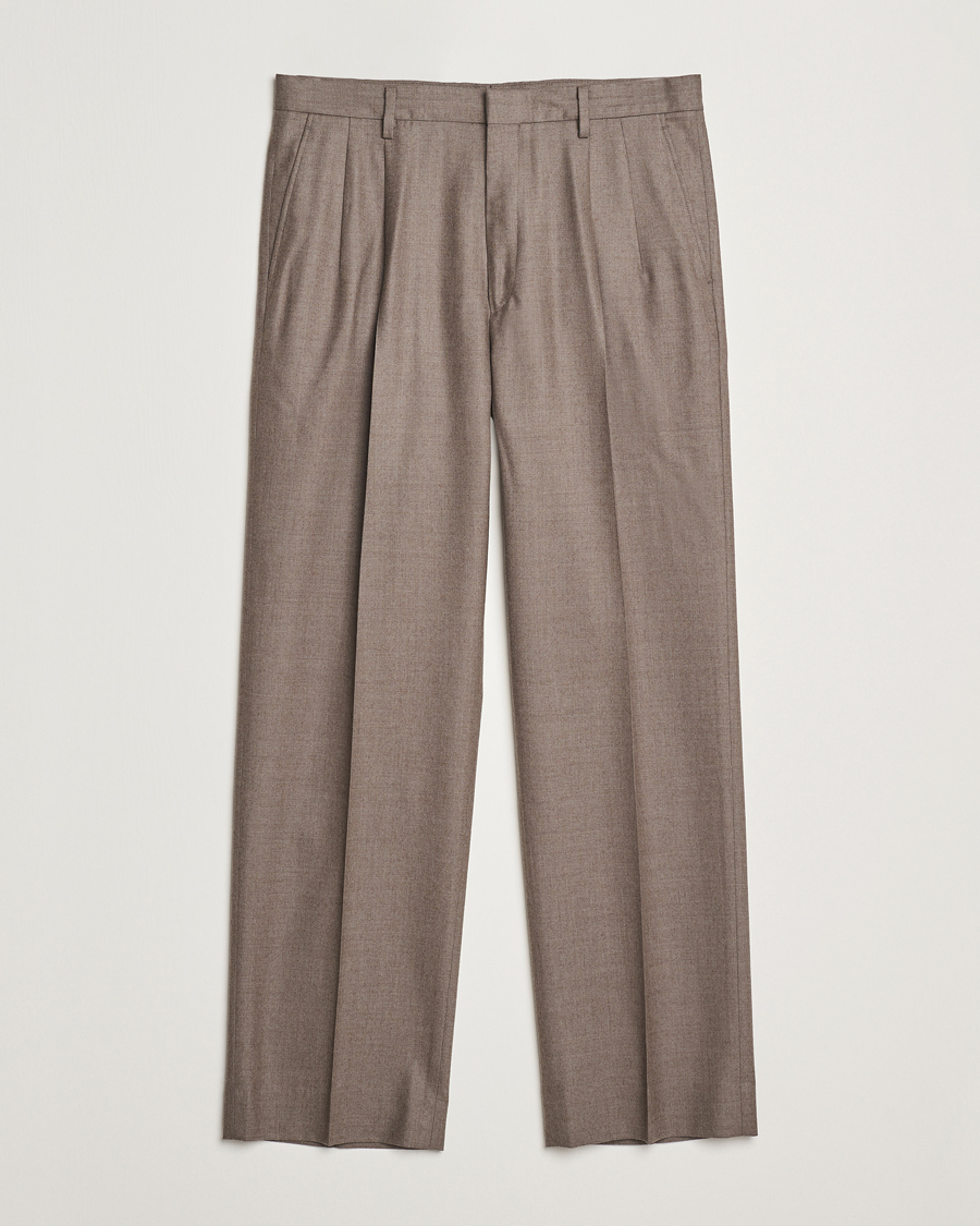 Herren | Hosen | Auralee | Superlight Wool Slacks Top Brown
