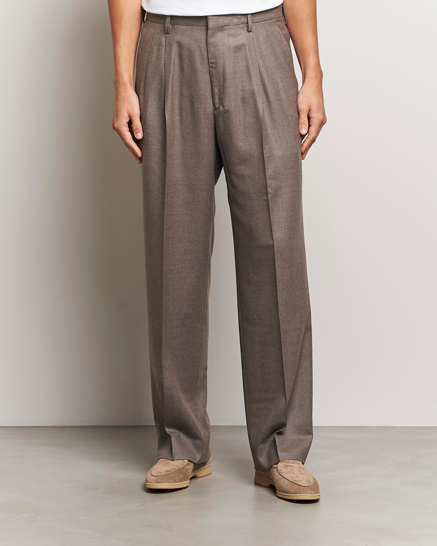 Herren | Hosen | Auralee | Superlight Wool Slacks Top Brown