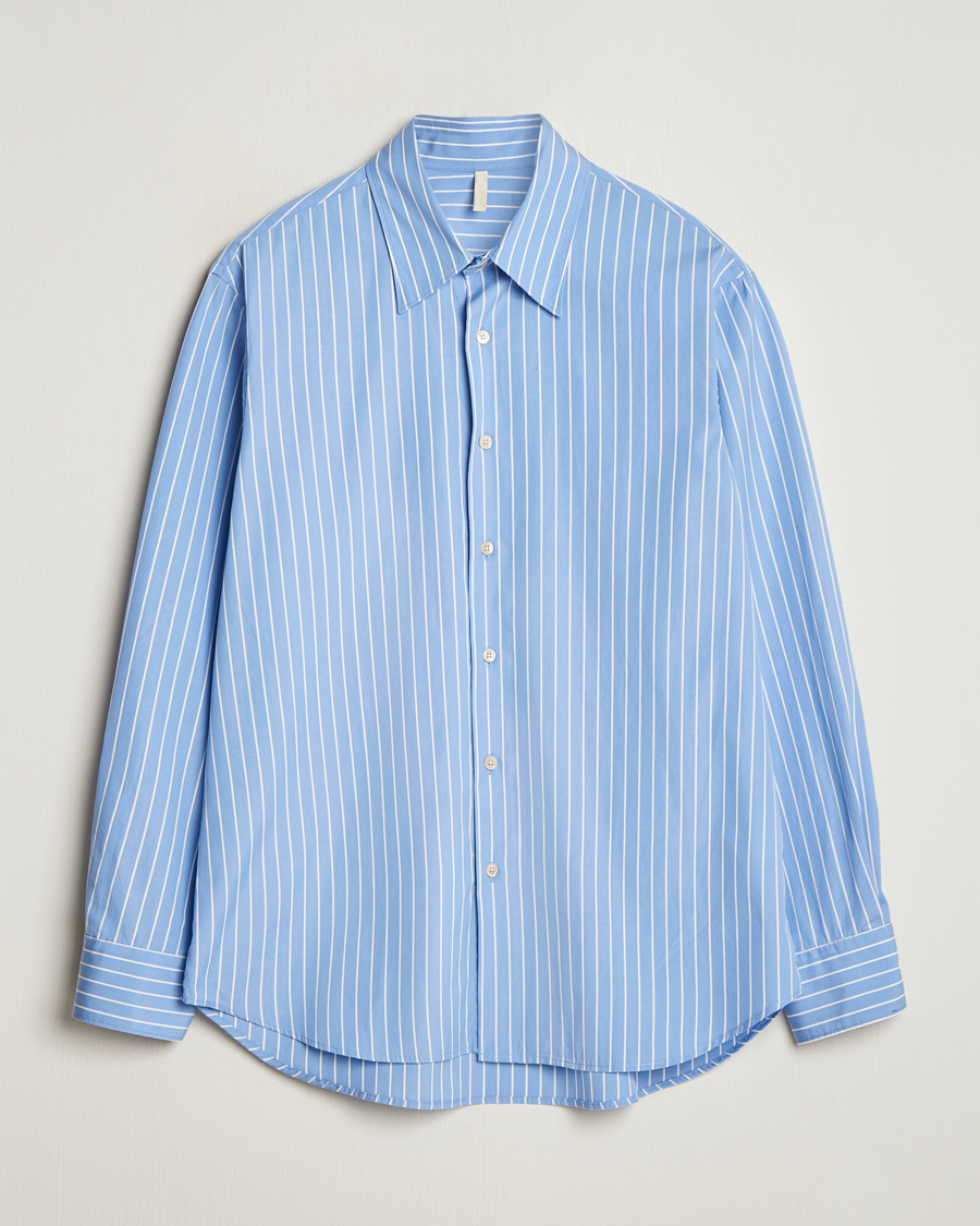 Herren | Hemden | Sunflower | Base Shirt Light Blue Stripe