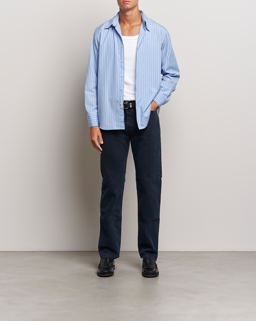Herren | Hemden | Sunflower | Base Shirt Light Blue Stripe