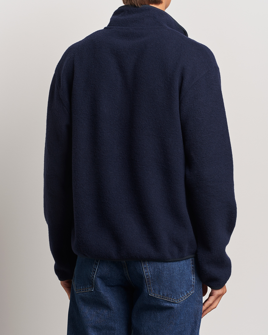 Herren | Pullover | Sunflower | Wool Half Zip Navy