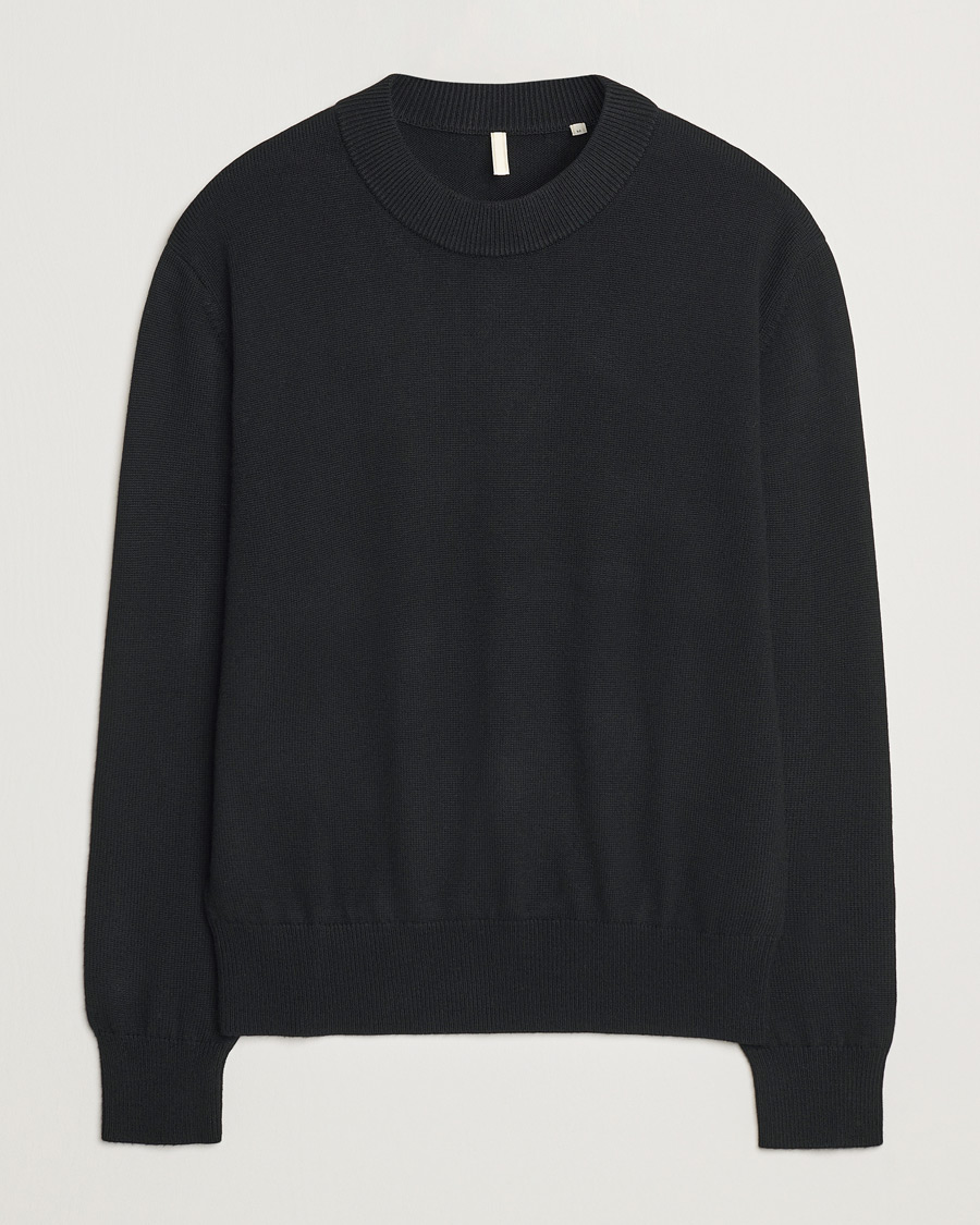 Herren | Pullover | Sunflower | Moon Merino Crewneck Black