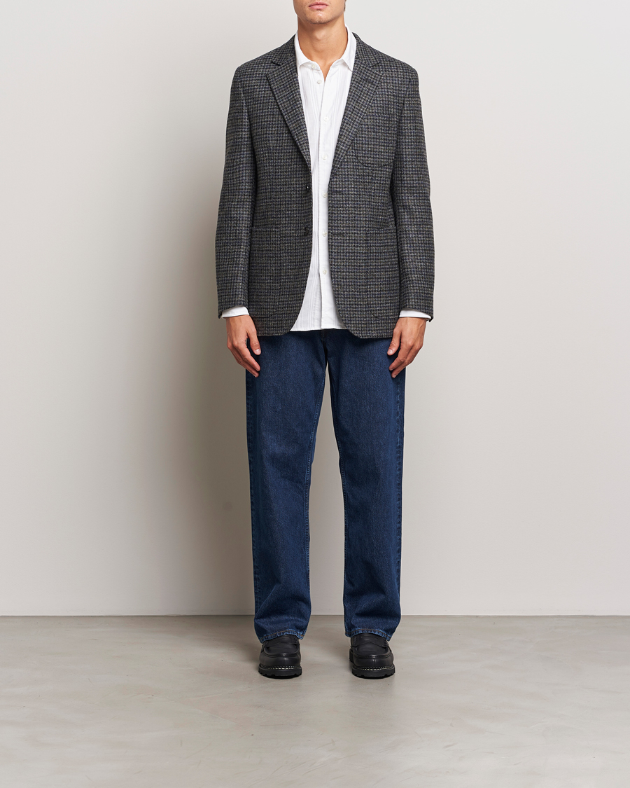Herren | Sakkos | Sunflower | Tweed Blazer Grey Check