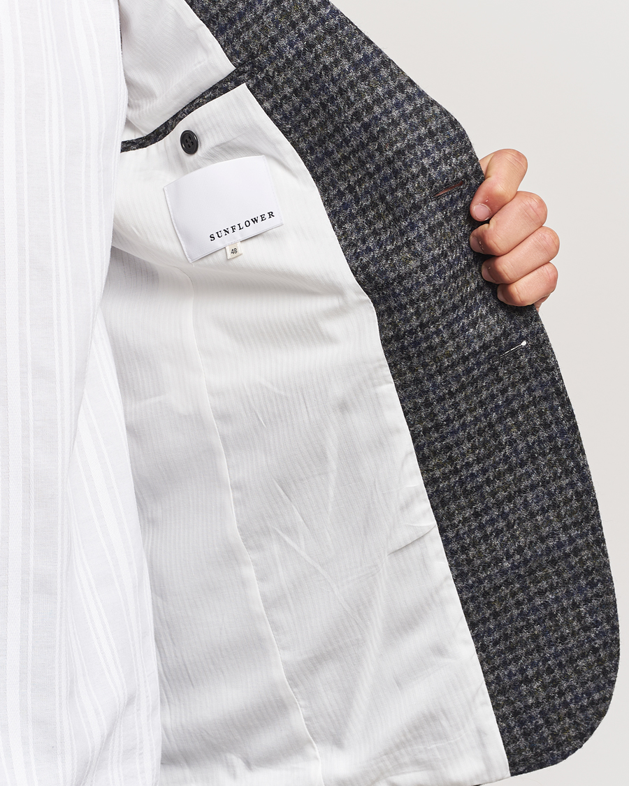 Herren | Sakkos | Sunflower | Tweed Blazer Grey Check