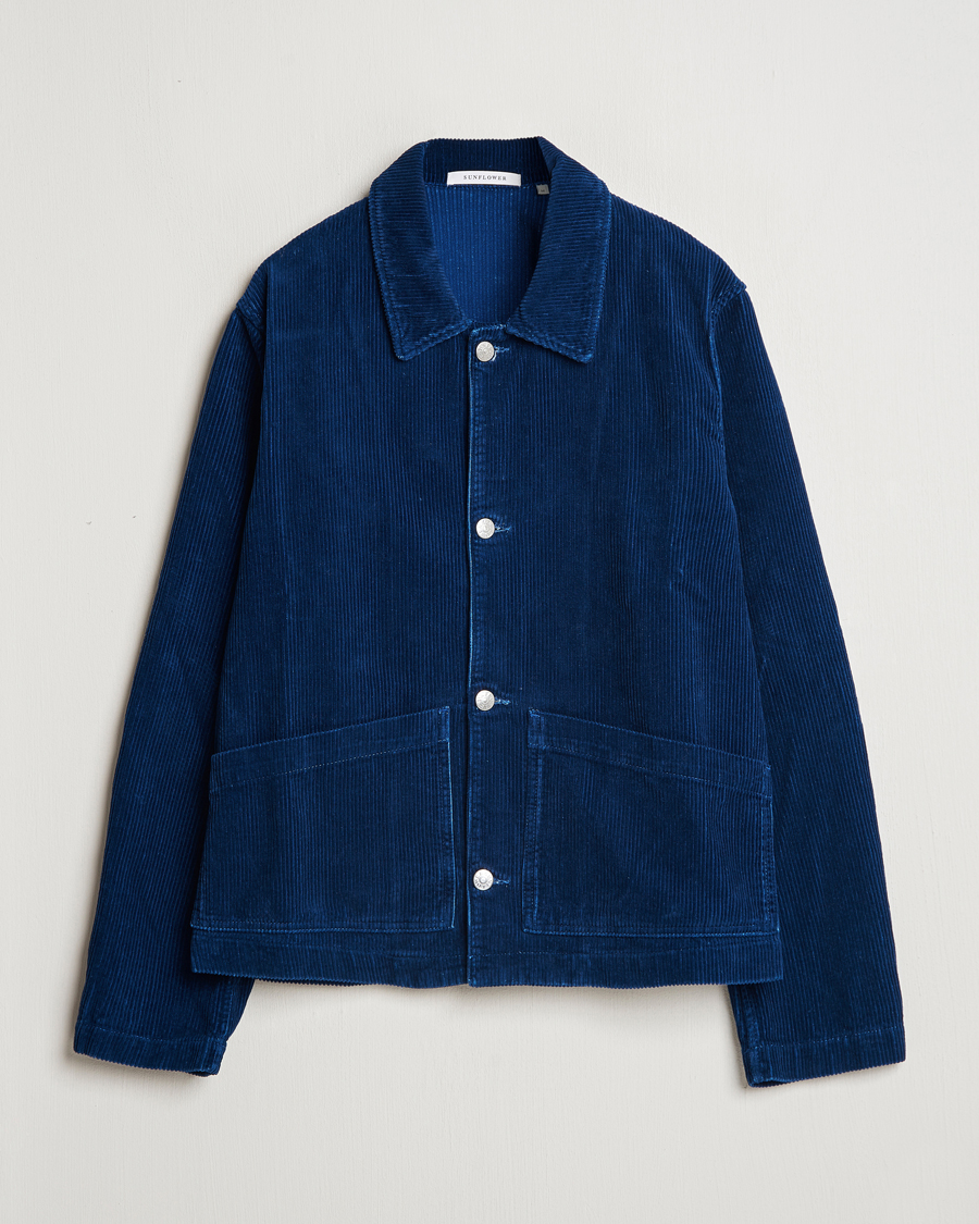 Herren | Jacken | Sunflower | Corduroy Worker Jacket Indigo
