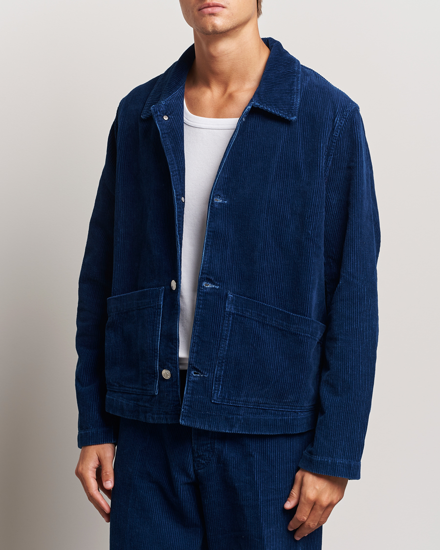 Herren | Jacken | Sunflower | Corduroy Worker Jacket Indigo