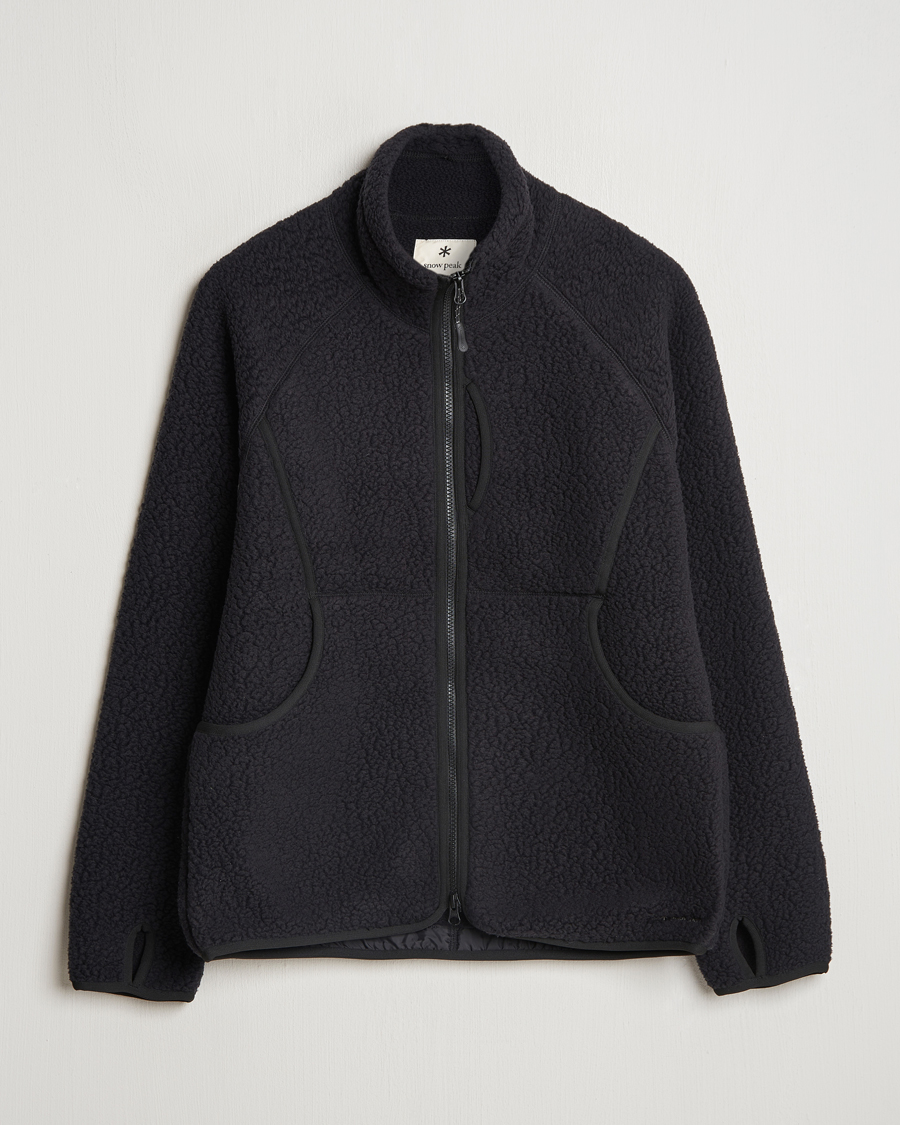Herren | Pullover | Snow Peak | Thermal Boa Fleece Jacket Black