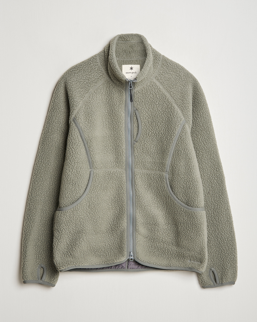 Herren | Pullover | Snow Peak | Thermal Boa Fleece Jacket Grey