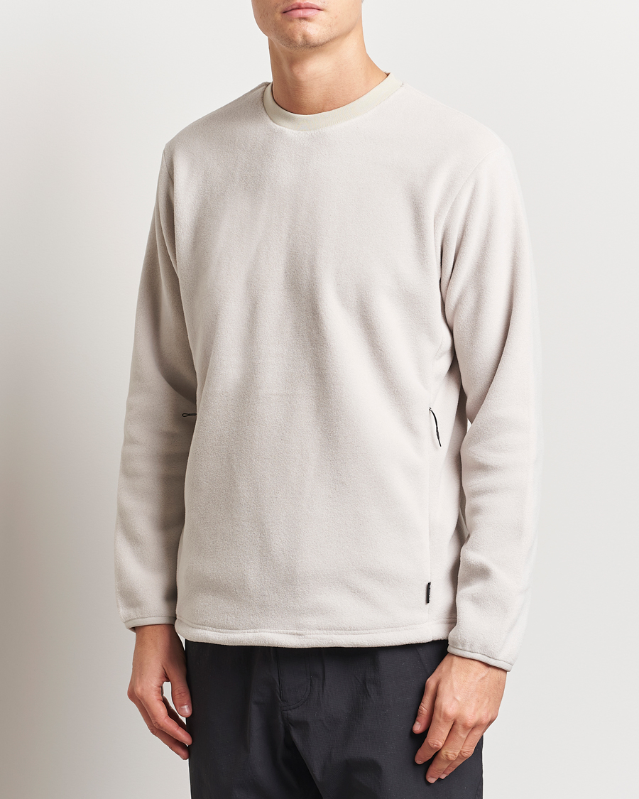 Herren | Pullover | Snow Peak | Double Face Fleece Pullover Ivory