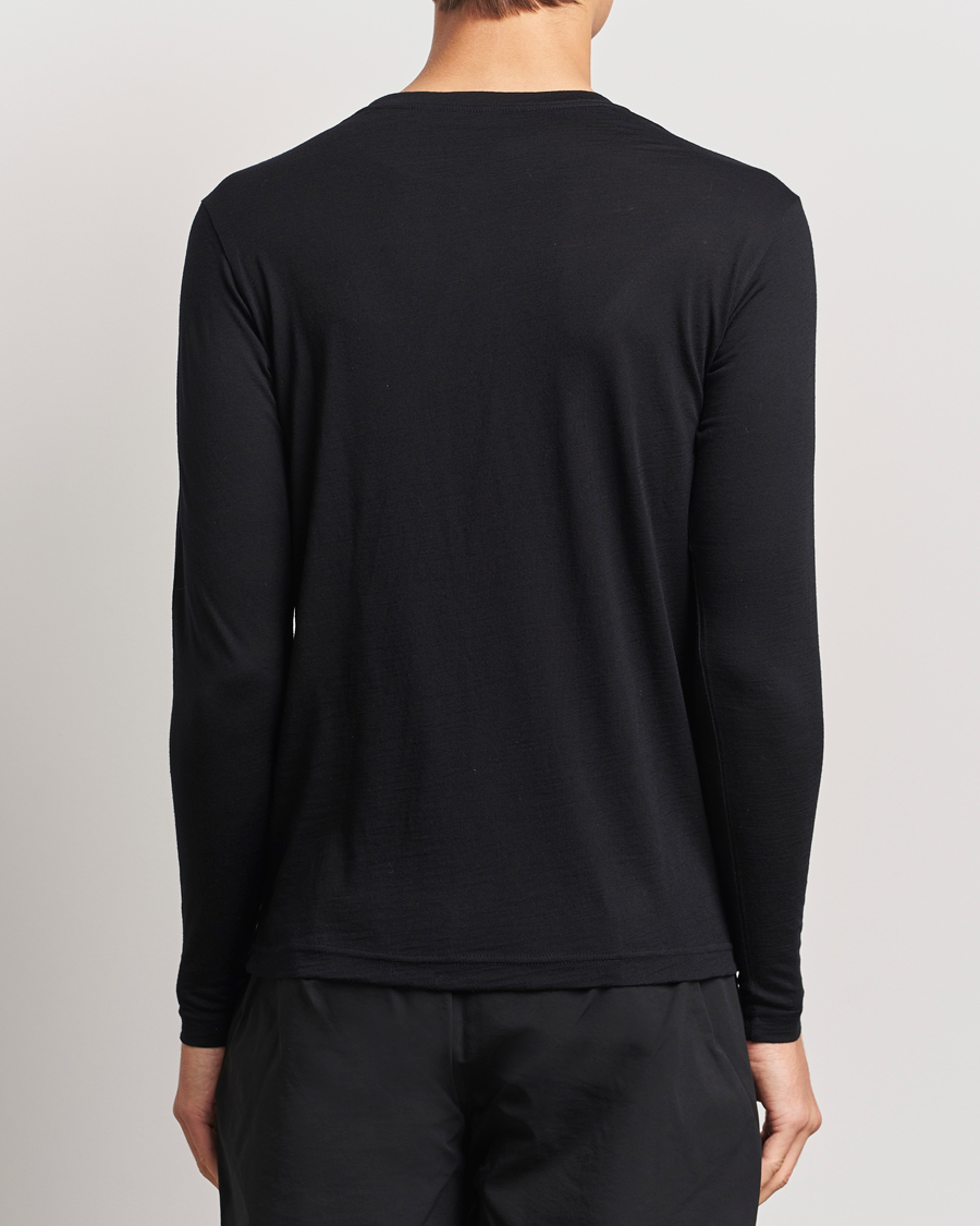 Herren | Pullover | Snow Peak | Merino Wool Long Sleeve T-Shirt Black