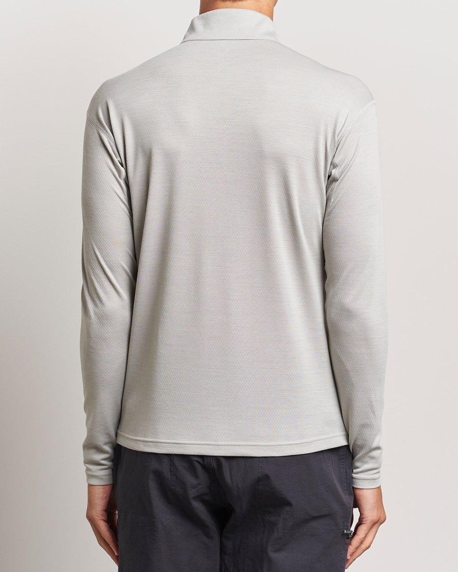 Herren | T-Shirts | Snow Peak | Wool Blend Half Zip T-Shirt Icegrey