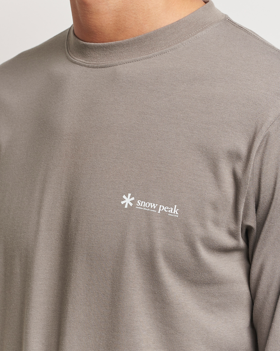 Herren | T-Shirts | Snow Peak | Onepoint Long Sleeve T-Shirt Greige