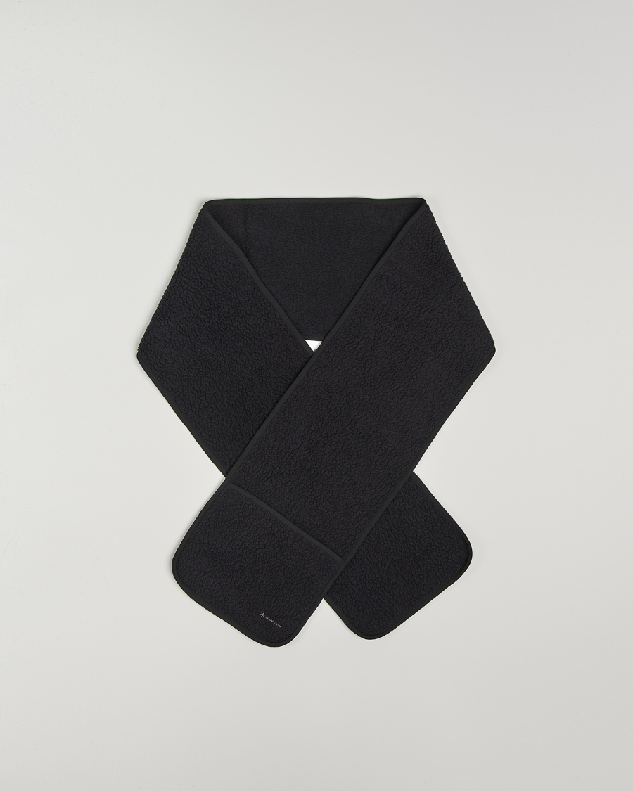 Herren | Snow Peak Thermal Boa Fleece Scarf Black | Snow Peak | Thermal Boa Fleece Scarf Black