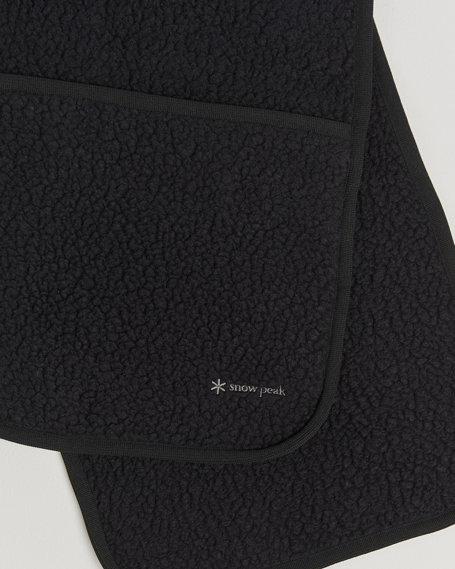 Herren | Snow Peak Thermal Boa Fleece Scarf Black | Snow Peak | Thermal Boa Fleece Scarf Black