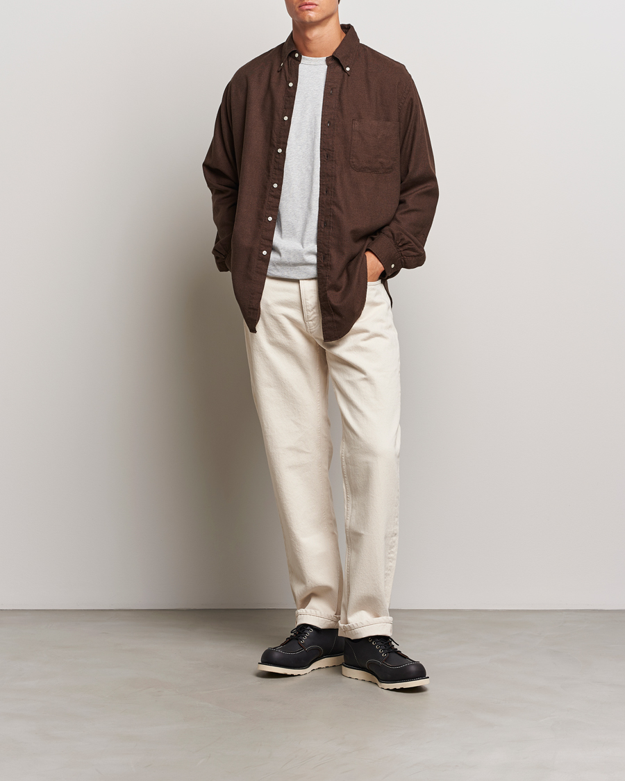 Herren | Hemden | orSlow | Button Down Shirt Burgundy