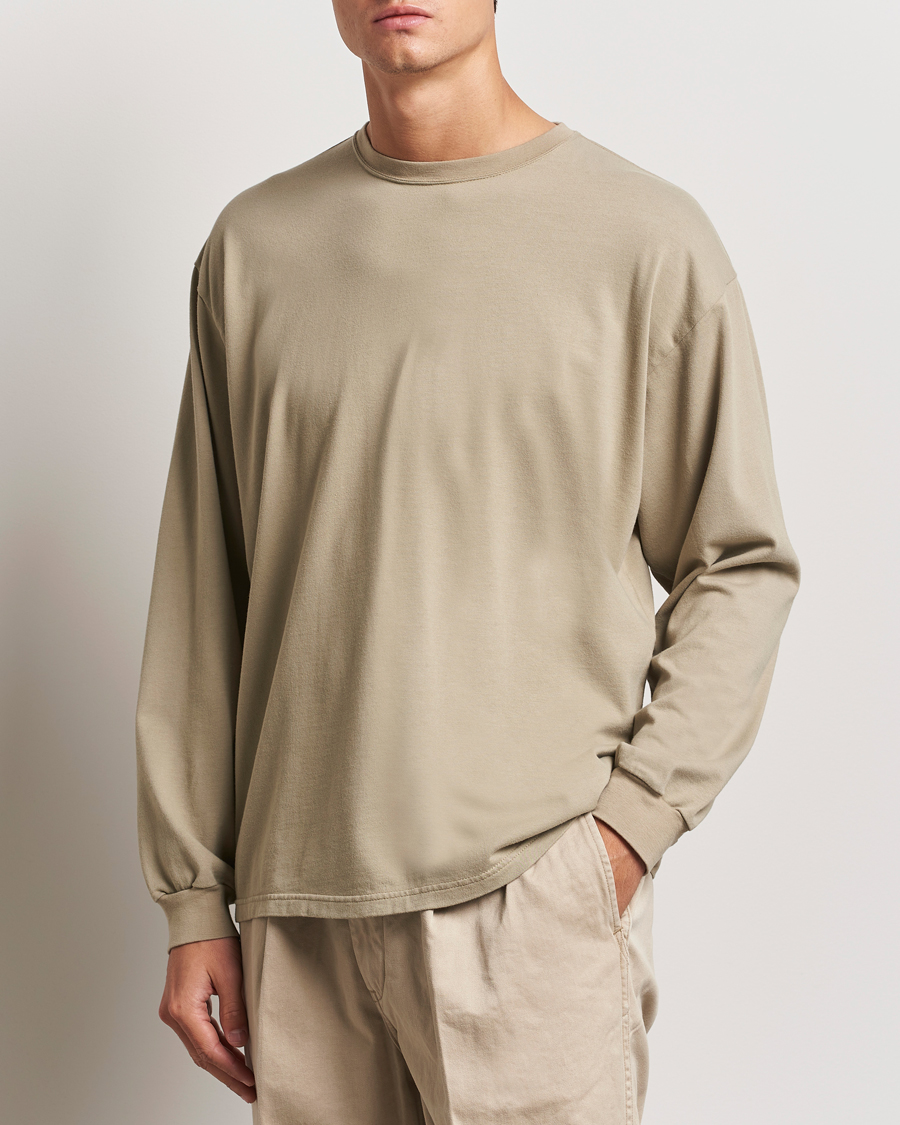 Herren | T-Shirts | orSlow | Relax Fit Long Sleeve T-Shirt Olive Drab
