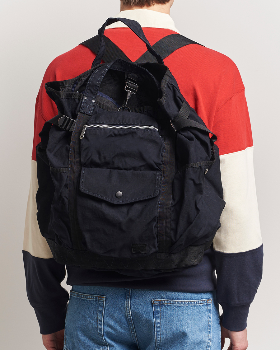 Herren | Porter-Yoshida & Co. Crag 2Way Rucksack Navy | Porter-Yoshida & Co. | Crag 2Way Rucksack Navy