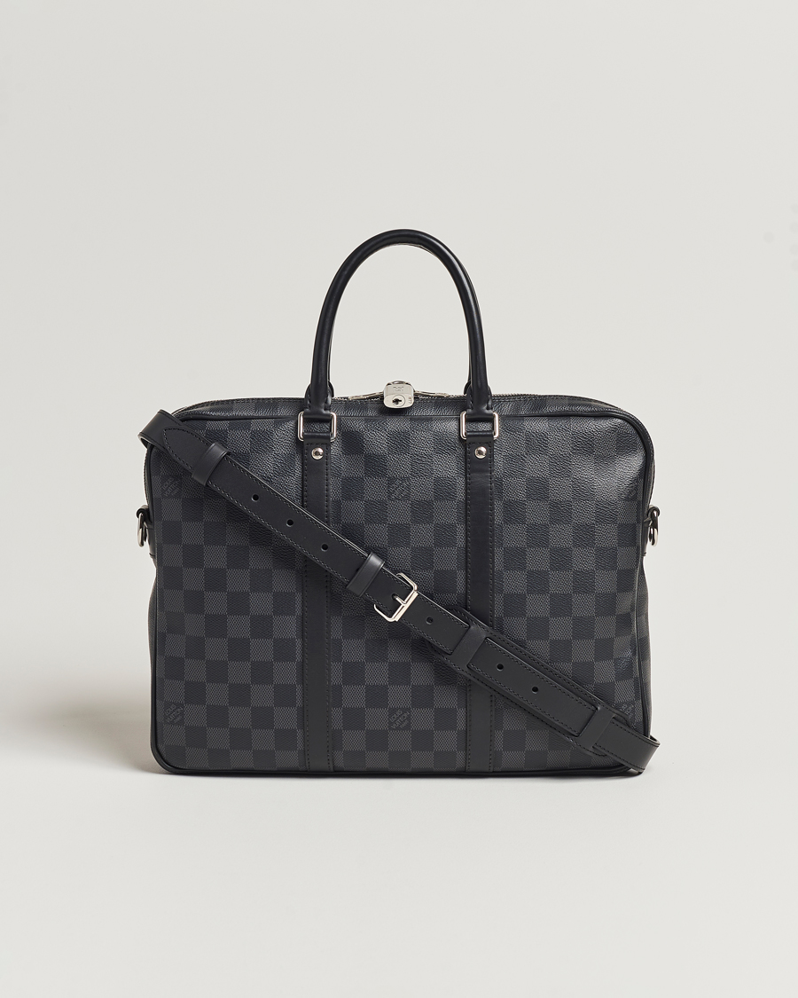 Herren | Louis Vuitton Pre-Owned Porte-Documents Voyage Briefcase Damier Graphite | Louis Vuitton Pre-Owned | Porte-Documents Voyage Briefcase Damier Graphite
