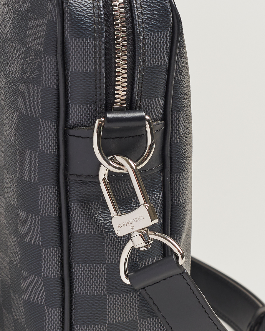 Herren | Louis Vuitton Pre-Owned Porte-Documents Voyage Briefcase Damier Graphite | Louis Vuitton Pre-Owned | Porte-Documents Voyage Briefcase Damier Graphite