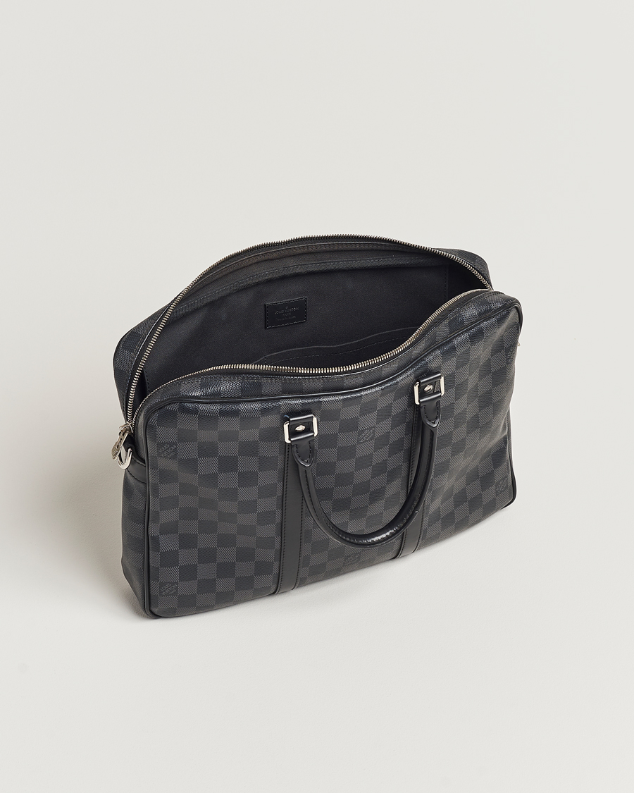 Herren | Louis Vuitton Pre-Owned Porte-Documents Voyage Briefcase Damier Graphite | Louis Vuitton Pre-Owned | Porte-Documents Voyage Briefcase Damier Graphite