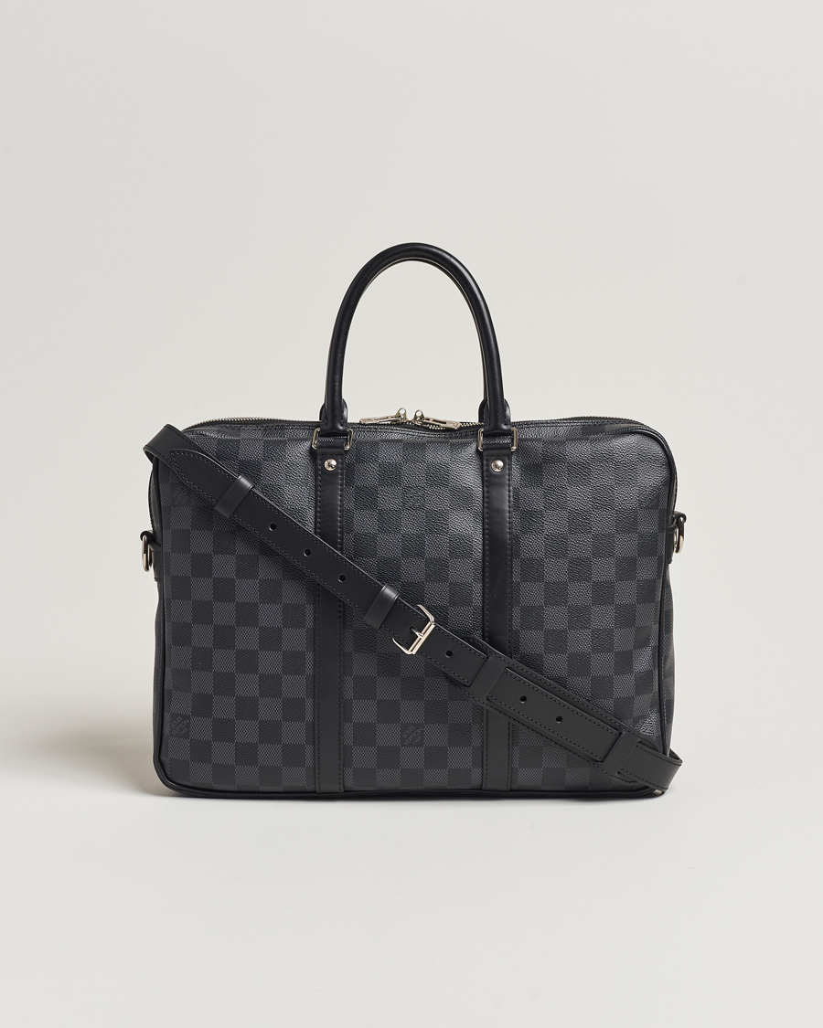 Herren | Louis Vuitton Pre-Owned Porte-Documents Voyage Briefcase Damier Graphite | Louis Vuitton Pre-Owned | Porte-Documents Voyage Briefcase Damier Graphite