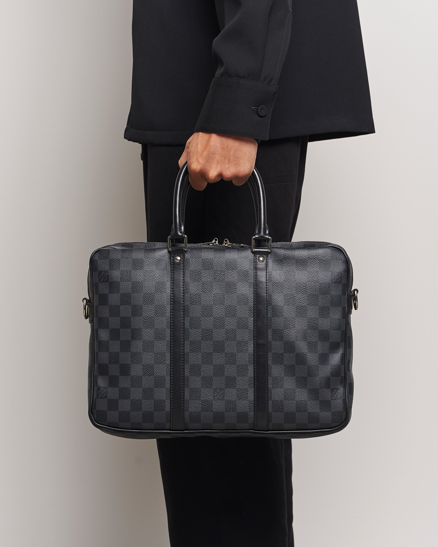 Herren | Louis Vuitton Pre-Owned Porte-Documents Voyage Briefcase Damier Graphite | Louis Vuitton Pre-Owned | Porte-Documents Voyage Briefcase Damier Graphite