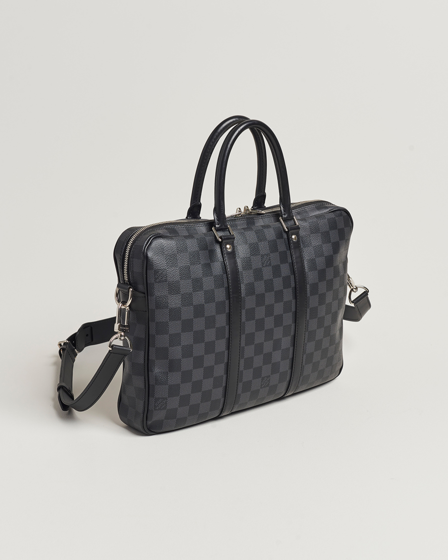 Herren | Louis Vuitton Pre-Owned Porte-Documents Voyage Briefcase Damier Graphite | Louis Vuitton Pre-Owned | Porte-Documents Voyage Briefcase Damier Graphite