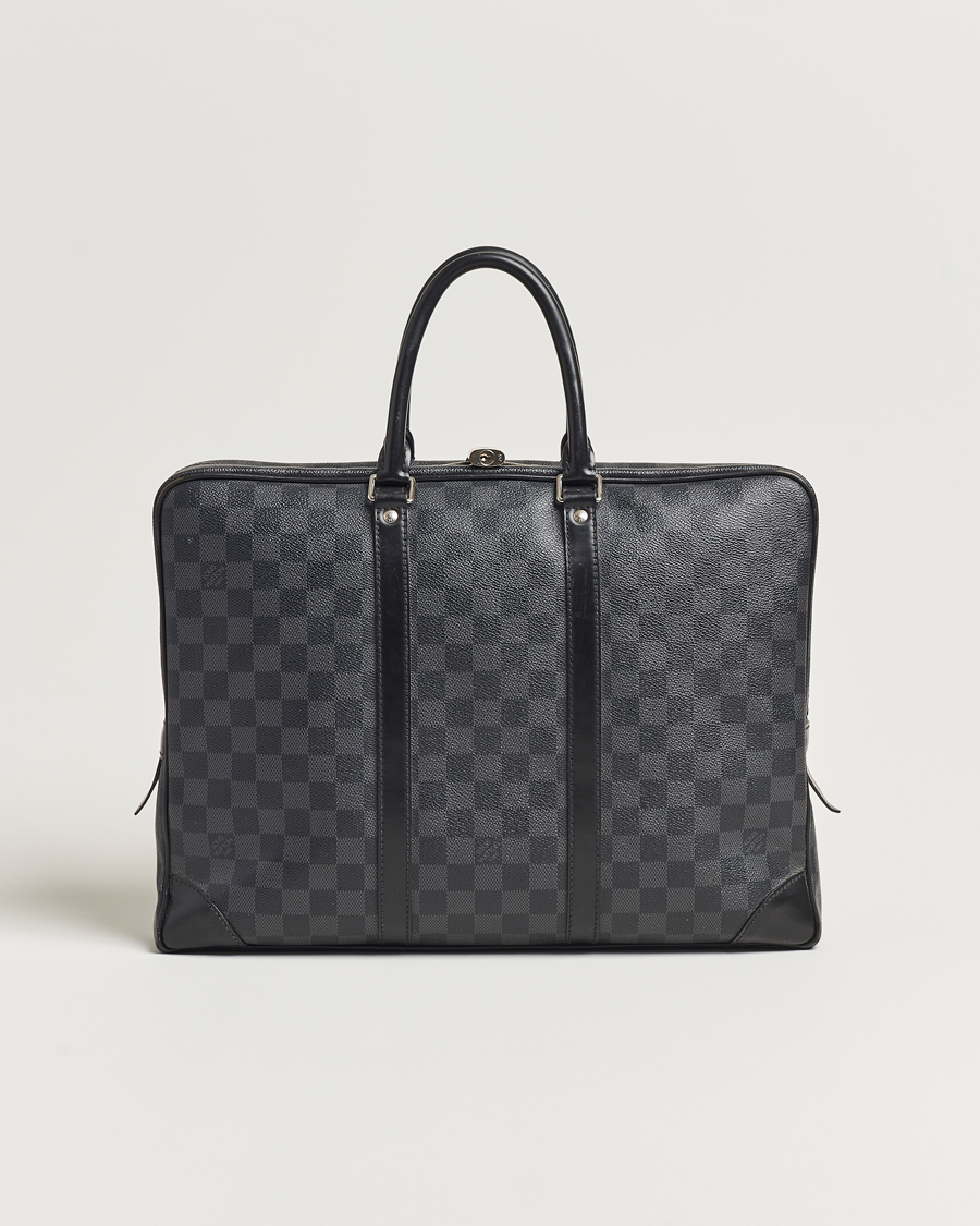 Herren | Louis Vuitton Pre-Owned Porte-Documents Voyage Briefcase Damier Graphite | Louis Vuitton Pre-Owned | Porte-Documents Voyage Briefcase Damier Graphite