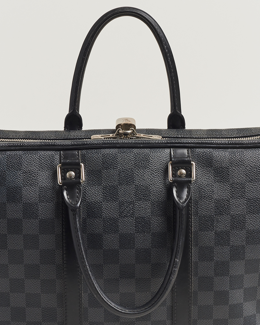 Herren | Louis Vuitton Pre-Owned Porte-Documents Voyage Briefcase Damier Graphite | Louis Vuitton Pre-Owned | Porte-Documents Voyage Briefcase Damier Graphite