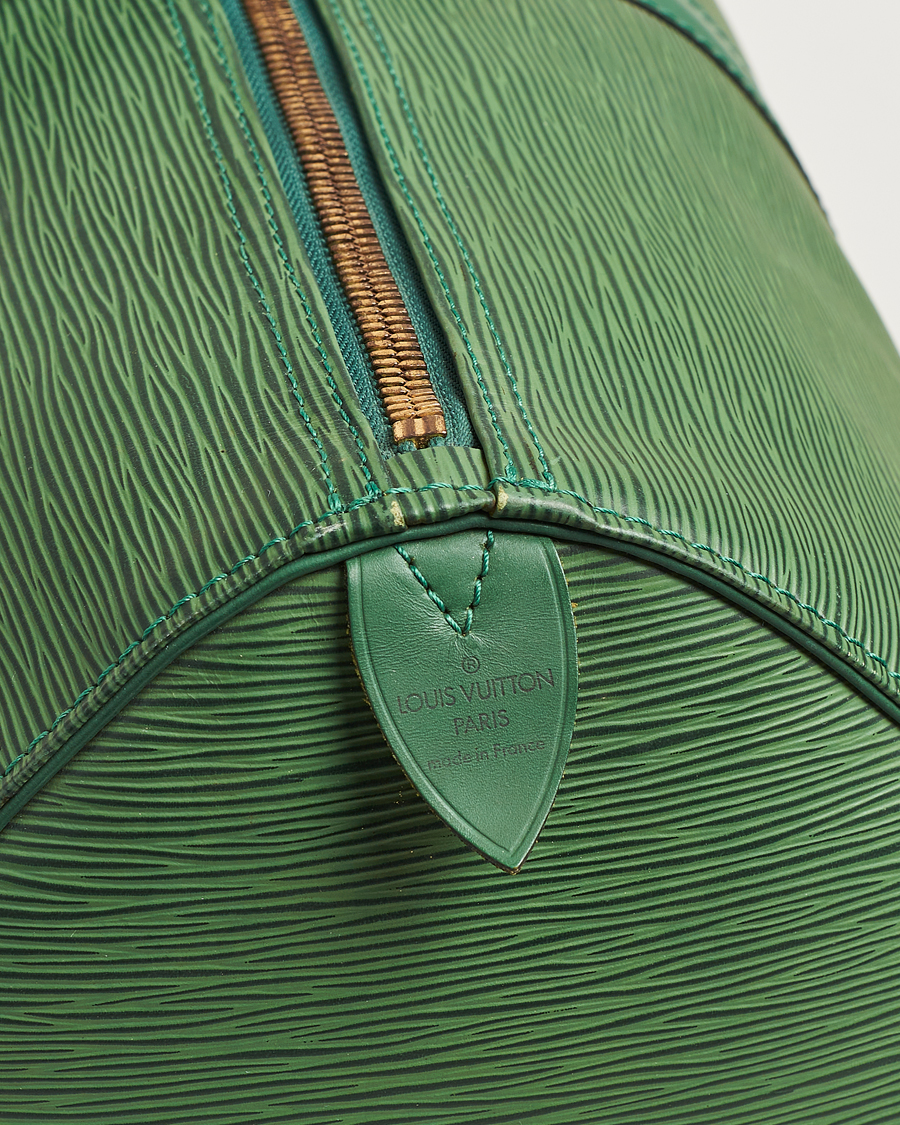 Herren | Louis Vuitton Pre-Owned Keepall 50 EPI Leather Bag Green | Louis Vuitton Pre-Owned | Keepall 50 EPI Leather Bag Green