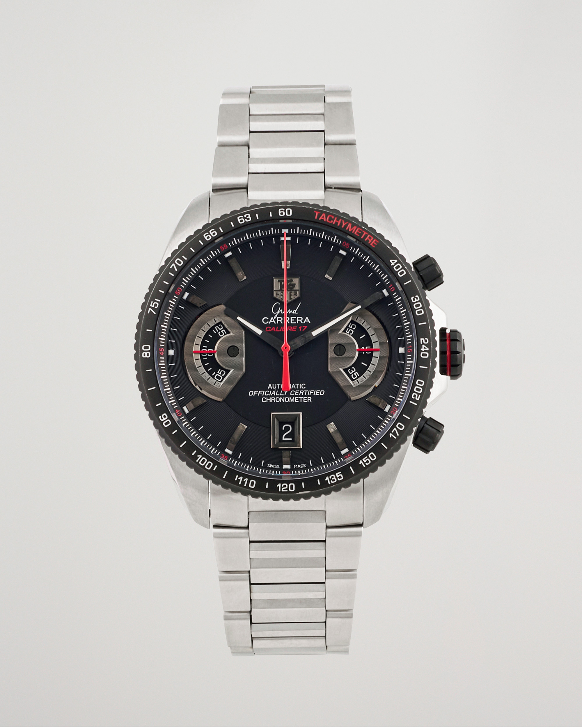 Herren | Tag Heuer Pre-Owned Grand Carrera Calibre 17 Ref. CAV511C Silver | Tag Heuer Pre-Owned | Grand Carrera Calibre 17 Ref. CAV511C Silver