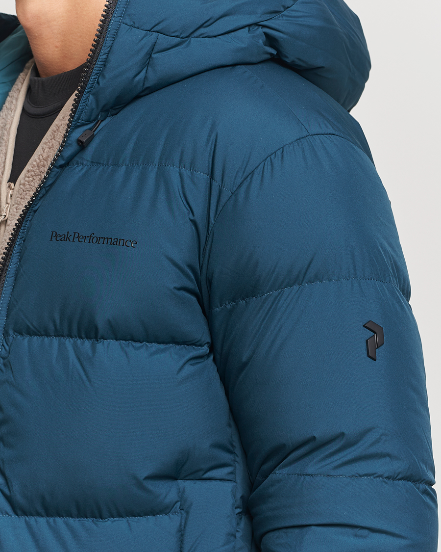Herren | Jacken | Peak Performance | Rivel Down Hooded Jacket Ininity Teel