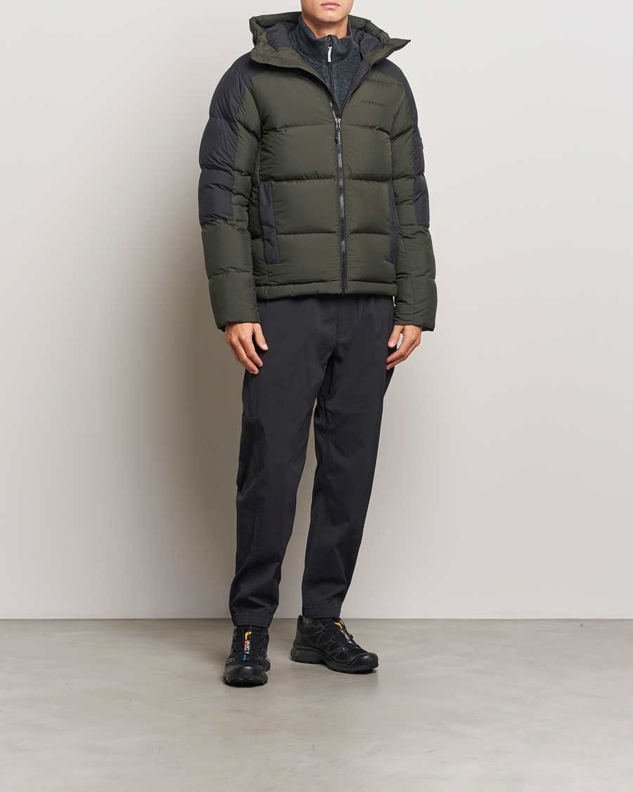 Herren | Jacken | Peak Performance | Down Puffer Hood Jacket Olive Extreme