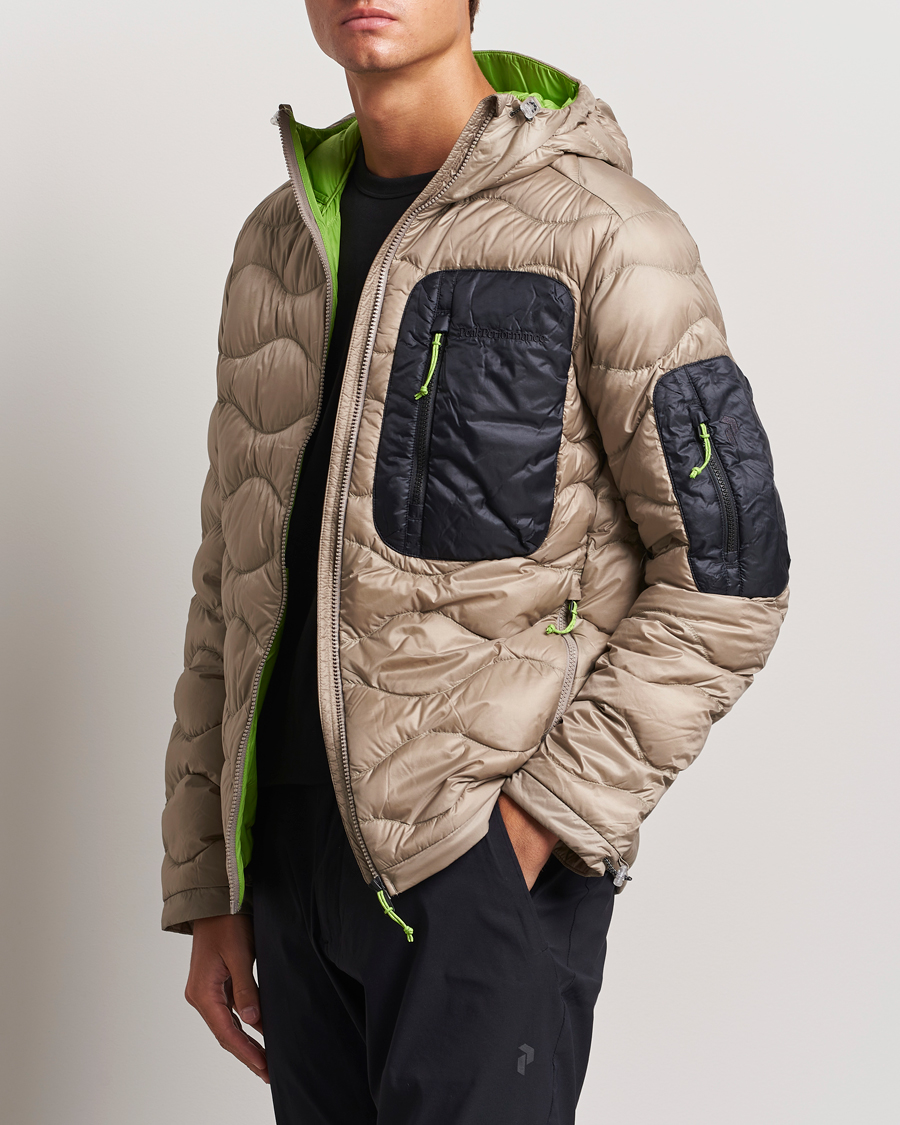Herren | Jacken | Peak Performance | Helium Utility Down Hood Jacket Avid Beige