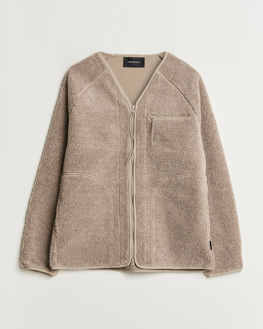 Herren | Pullover | Peak Performance | Heavy Pile Oversized Cardigan Avid Beige