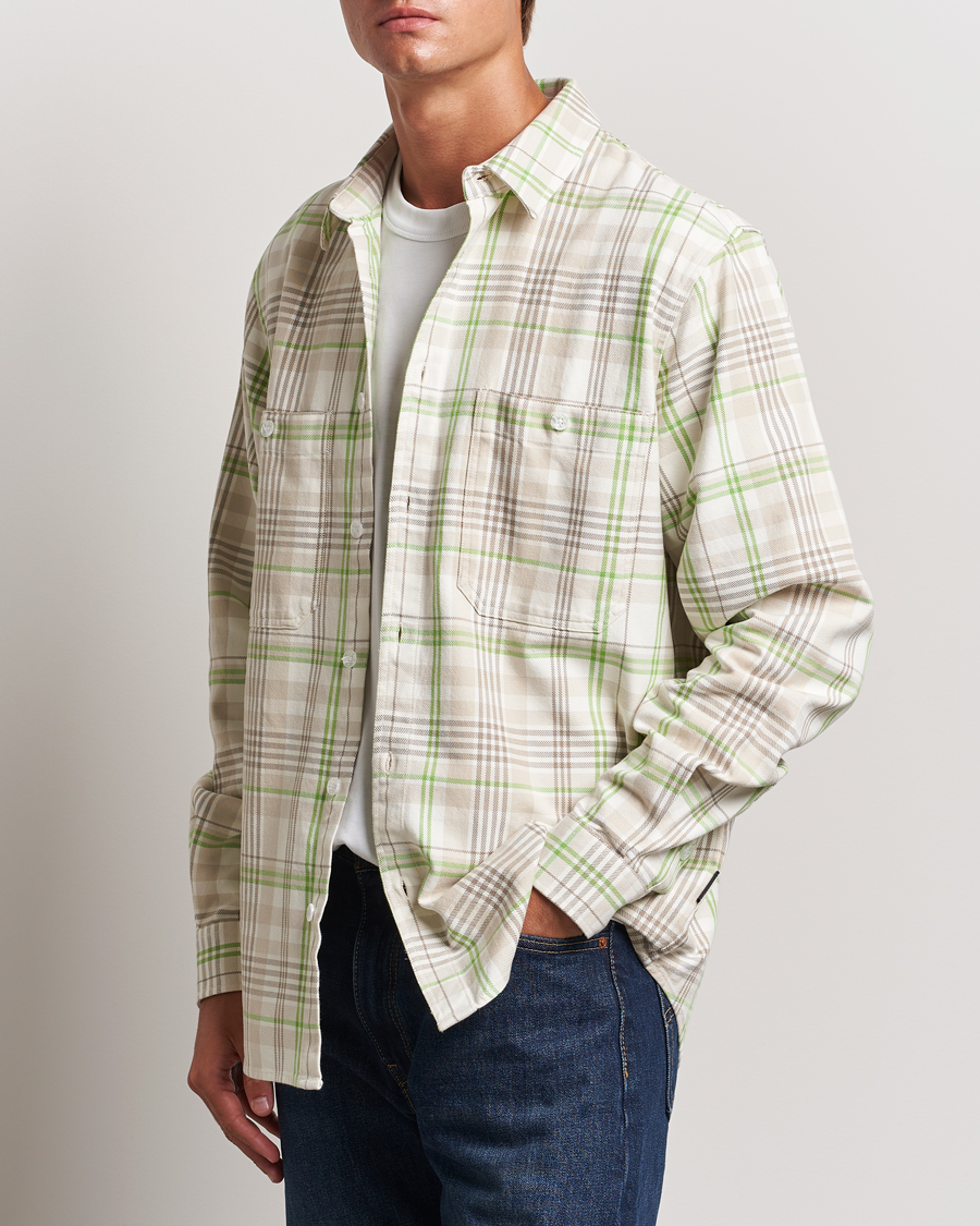 Herren | Hemden | Peak Performance | Heavy Flannel Cotton Shirt Checked Beige