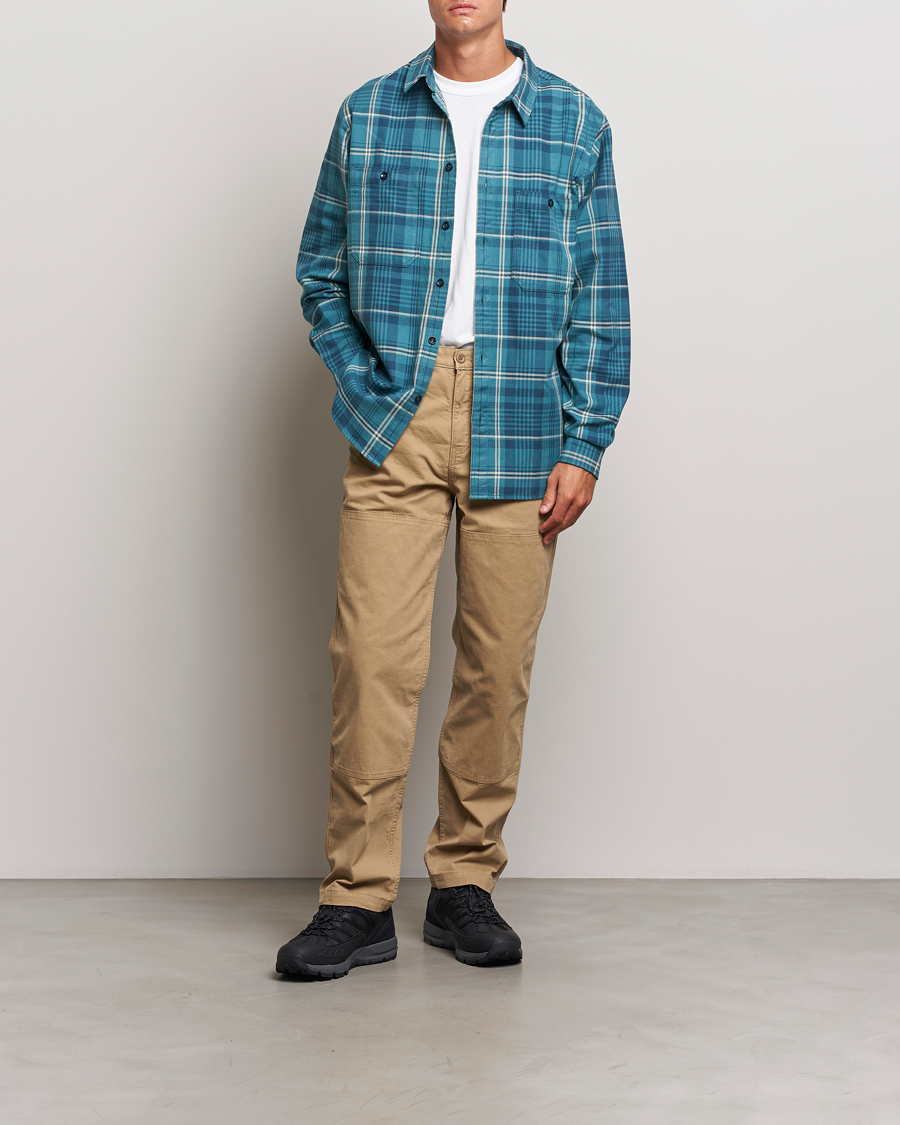 Herren | Hemden | Peak Performance | Heavy Flannel Cotton Shirt Checked Blue