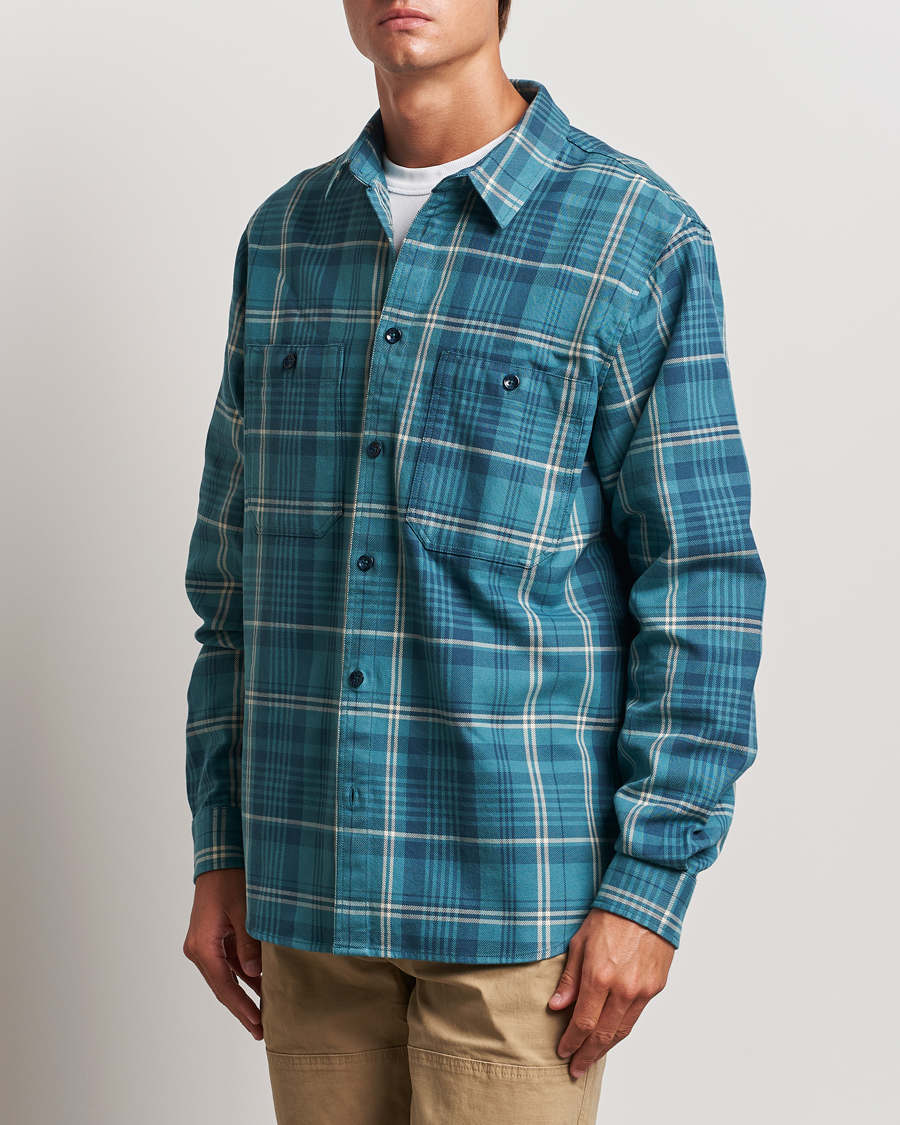 Herren | Hemden | Peak Performance | Heavy Flannel Cotton Shirt Checked Blue