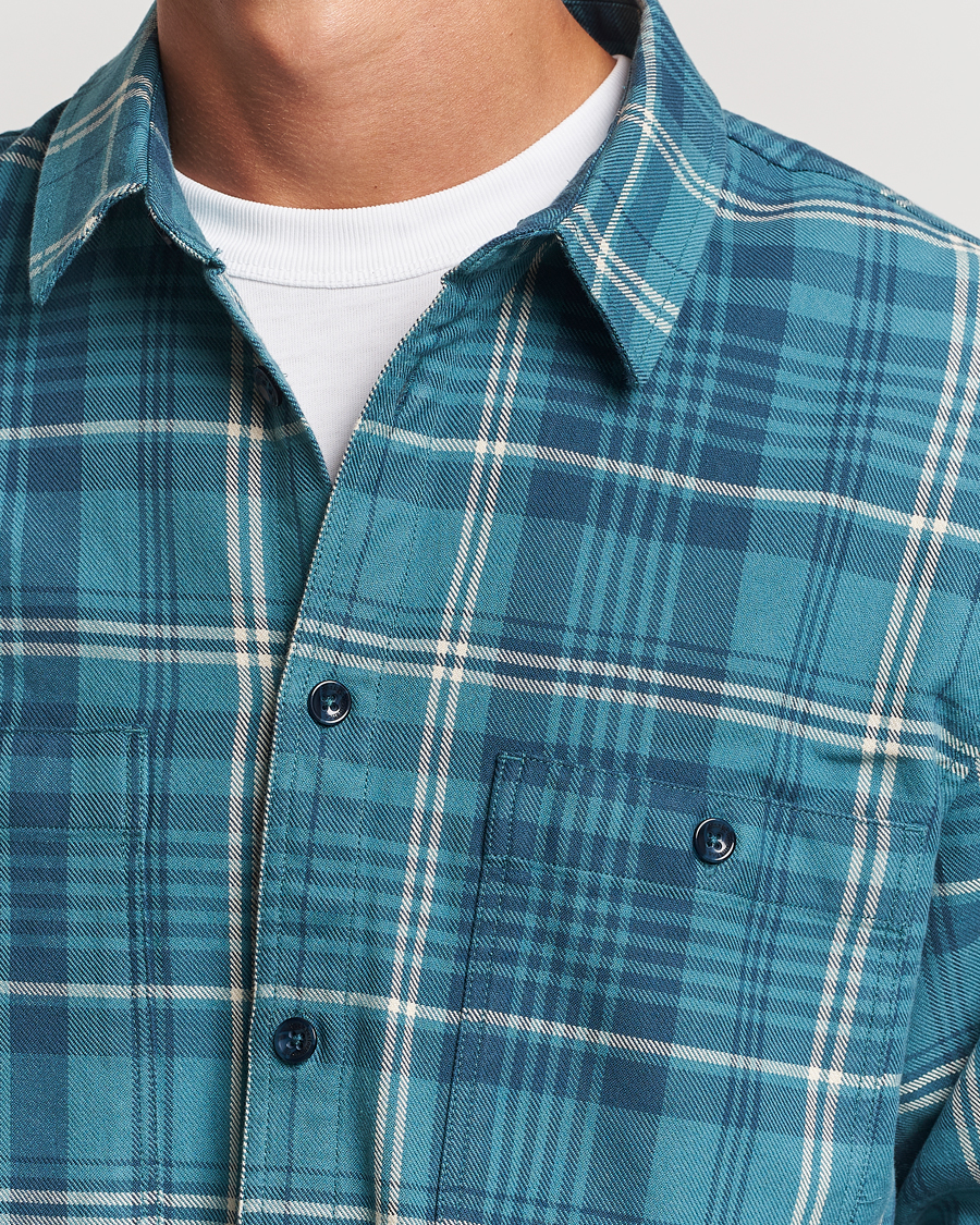 Herren | Hemden | Peak Performance | Heavy Flannel Cotton Shirt Checked Blue