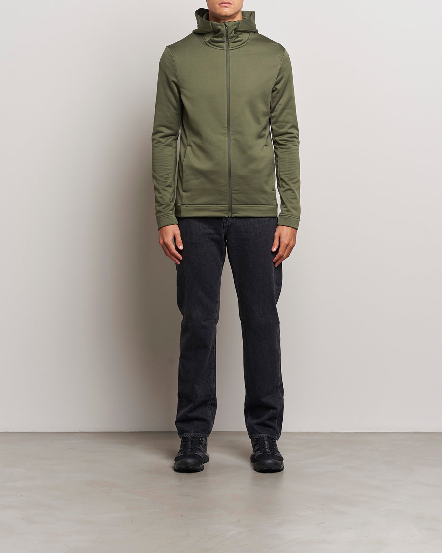 Herren | Pullover | Peak Performance | Rider Tech Zip Hood Pine Needle