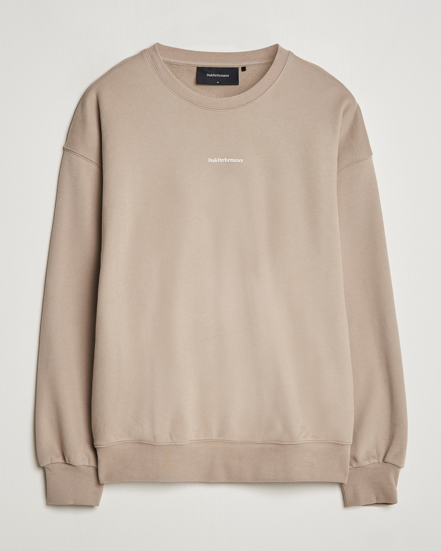 Herren | Pullover | Peak Performance | Original Terry Crew Sweatshirt Avid Beige